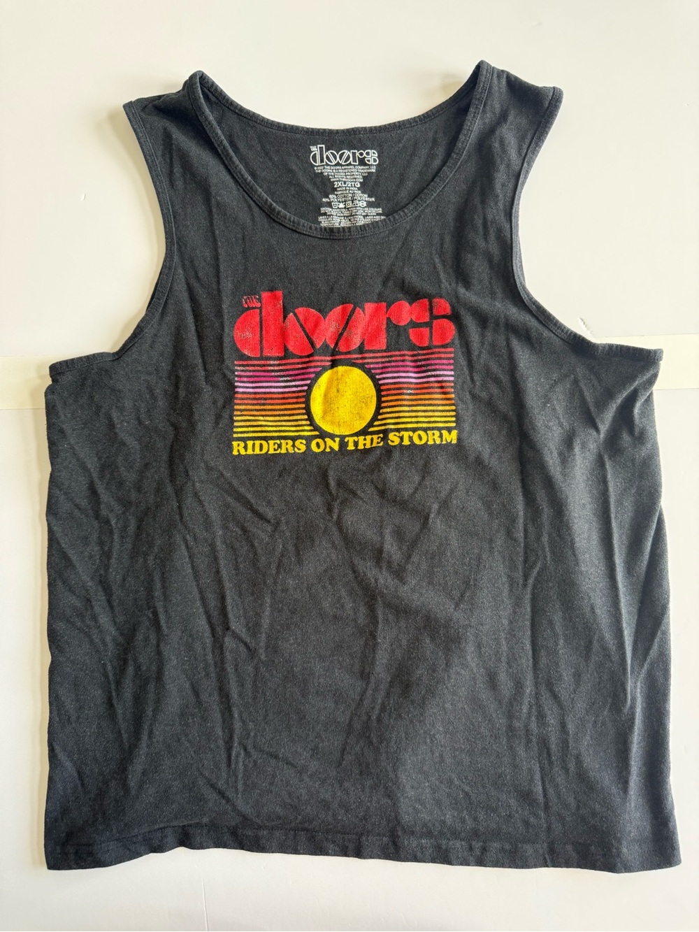 The Doors 'Riders on the Storm' Black Graphic Tank